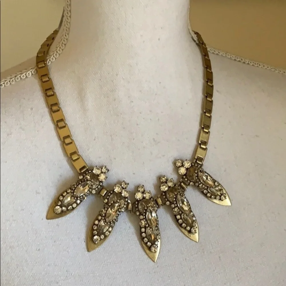 J. Crew bronze‎ costume jewelry choker necklace
